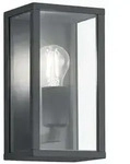 Trio Leuchten Aussenwandleuchte Garonne, Anthrazit, Klar, Alu, Metall, Glas, 14x26x14