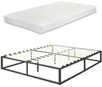 [en.casa] Metallbett, Schwarz, Textil, H&ouml;he ca. 16 cm, 180x200 cm, Schlafzimmer,