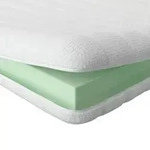 AM Qualit&auml;tsmatratzen Basic, Wei&szlig;, Textil, Uni, F&uuml;llung: Polyetherschaumkern,