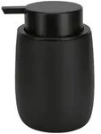 Kleine Wolke Seifenspender Bonny, Schwarz, Stein, Uni, 12.7 cm, Kunststoffpumpe,