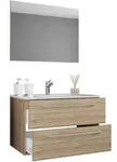 Mid.you Badezimmer VCM Badinos, Sonoma Eiche, Holzwerkstoff, 3-teilig, 2