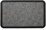 Astra FU&szlig;MATTE Border Star, Grau, Textil, oval, 50x80 cm, rutschfest, Teppiche &