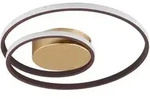 Led-Deckenleuchte Zibal, Gold, Rost, Metall, F, 39x7x39 cm, 4-fach schaltbar, Lampen