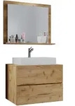 Mid.you Badezimmer VCM Lendas, Honigeiche, Holzwerkstoff, 3-teilig, 2...