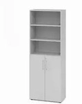 Venda Aktenschrank, Grau, Holzwerkstoff, 4 F&auml;cher, 80x215.6x41.7 cm, erweiterbar,