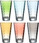Leonardo GL&Auml;SERSET Blau, Gelb, Grau, Gr&uuml;n, Rot, T&uuml;rkis