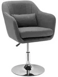 Homcom Sessel, Dunkelgrau, Kunststoff, 60x91x60 cm, Arbeitszimmer, B&uuml;rost&uuml;hle,