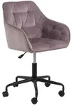 Carryhome Drehstuhl, Rosa, Schwarz, Metall, Textil, Drehkreuz, 59x92x58.5 cm, Reach,