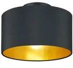 Trio Leuchten Deckenleuchte, Schwarz, Gold, Metall, Textil, 30x22x30 cm, Lampen &