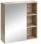 Vicco Badspiegelschrank, Sonoma Eiche, Holzwerkstoff, 5 F&auml;cher, Rechteckig,...