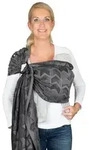 Hoppediz Babytragetuch, Anthrazit, Dunkelgrau, Textil, 70x0.1x200 cm, Baby on Tour,