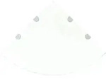 vidaXL Wandboard, Transparent, Glas, Rechteckig, 45x0.8x45 cm, Wohnzimmer, Regale,