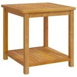vidaXL Beistelltisch, Braun, Holz, Akazie, Quadratisch,Quadratisch, 45x45x45 cm,