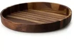 Continenta Servierschale, Braun, Holz, 38x5x38 cm, Essen & Trinken, Geschirr, Schalen