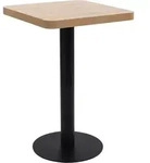 vidaXL Bistrotisch, Hellbraun, Holzwerkstoff, Strukturbuche, Quadratisch,Quadratisch,