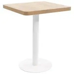 vidaXL Bistrotisch,, Hellbraun, Holzwerkstoff, Quadratisch, 60x75x60 cm, Esszimmer,