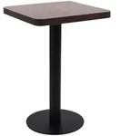vidaXL Bistrotisch,, Dunkelbraun, Holzwerkstoff, Quadratisch, 50x75x50 cm, Esszimmer,