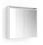 Vicco Badspiegelschrank, Wei&szlig;, Holzwerkstoff, 2 F&auml;cher, Rechteckig, 60x60x20...