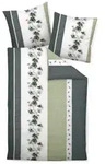 Janine Bettw&auml;sche Tango, Gr&uuml;n, Silber, Textil, Blume, 135x200 cm, Textiles