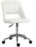 Vinsetto B&uuml;rostuhl, Creme, Metall, 1-Sitzer, F&uuml;llung: Schaumstoff, 60x91x49 cm,