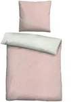 biberna Bettw&auml;sche-Garnitur, Rosa, Textil, Uni, 155x220 cm, Schlaftextilien,