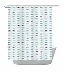 Spirella Duschvorhang Santorini, Blau, Textil, Fische, 180x200 cm,...