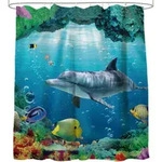 Sanilo Duschvorhang, Blau, Textil, Rechteckig, 180x200 cm, Badtextilien,