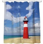 Sanilo Duschvorhang, Blau, Textil, Rechteckig, 180x200 cm, Badtextilien,