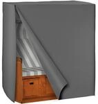 tectake Schutzh&uuml;lle, Grau, Textil, 80x145x120 cm, Gartenzubeh&ouml;r,