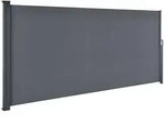 Juskys Seitenmarkise, Grau, Kunststoff, 500x160x500 cm, Sonnenschutz & Sichtschutz,