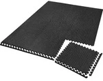 tectake Schutzmattenset, Schwarz, Kunststoff, 124x307 cm, Teppiche & B&ouml;den,