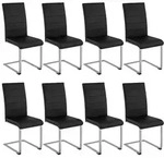 tectake Schwingstuhl, Schwarz, Textil, 52x99x41 cm, Esszimmer, St&uuml;hle,