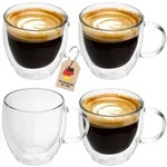 Intirilife Kaffeeglas, Transparent, Glas, 0.15 L, doppelwandig, Essen & Trinken,