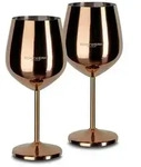 Echtwerk Weinglas, Kupfer, Metall, 2-teilig, 500 ml, 4.5x21x9.3 cm, Essen &...