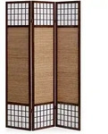 Homestyle4u Paravent, Braun, Holz, 132x175x2 cm, Wohnzimmer, Raumteiler &...
