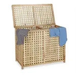 Relaxdays W&auml;schesammler, Hellbraun, Holz, Textil, 87.9x68.1x46.1 cm, Ordnen &