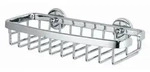Tesa Duschablage Aluxx Chrome, Chrom, Metall, eckig, 22x10.2x5 cm, Badaccessoires,