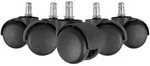 Mid.you Drehstuhlrolle, Schwarz, Kunststoff, 5-teilig, Arbeitszimmer,...