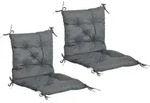 Outsunny Sitzkissen,, Grau, Textil, 50x8x98 cm, Outdoor-Kissen, Outdoor-Sitzkissen