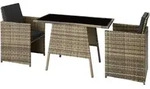 tectake Rattan, Natur, Kunststoff, Rechteckig, Gartenm&ouml;bel, Gartenm&ouml;bel-Sets