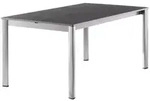 Sieger Gartentisch, Anthrazit, Metall, Kunststoff, rechteckig, eckig,...