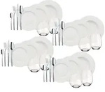 Villeroy & Boch Starter-Set, Wei&szlig;, Keramik, Metall, Glas, 36-teilig, 2x2x2 cm, Essen