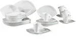 Creatable Kombiservice Acacia, Wei&szlig;, Keramik, 30-teilig, 200 ml,200 ml, Essen &