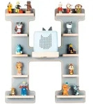Livetastic Kinderregal, Grau, Holzwerkstoff, 11 F&auml;cher, 46x54x19 cm, Toniebox und