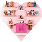 Livetastic Kinderregal, Rosa, Holzwerkstoff, 9 F&auml;cher, 54x51x19 cm, erweiterbar,