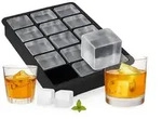 Relaxdays Eisw&uuml;rfelform, Schwarz, Kunststoff, 19.5x3.7x12.5 cm, Essen & Trinken,