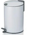 Kela Kosmetikeimer Mats, Wei&szlig;, Kunststoff, 3 L, 23.0 cm, Badaccessoires,