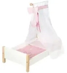 Roba Puppenstandbett, Wei&szlig;, Holzwerkstoff, Herz/Romantik, 30x60x52 cm, female,