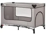 Fillikid Reisebett, Schwarz, Hellgrau, Metall, Kunststoff, Textil, 60x120 cm,