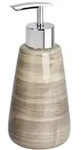 Wenko Spender, Beige, Keramik, Rund, 8x18x8 cm, Badaccessoires, Waschplatzzubeh&ouml;r,